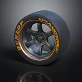 Goodyear Eagle High Performance Tire With Silver Alloy Rim And Black Tread For Sports Cars