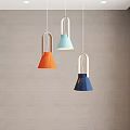 Nordic chandelier Macaron chandelier 3d model