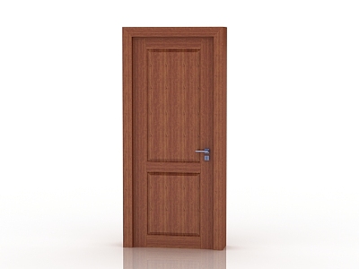 Modern solid wood door interior door 3d model