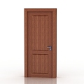 Modern solid wood door interior door door 3d model