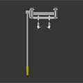 Industrial Metal Frame Equipment With Long Rod And Yellow Tip