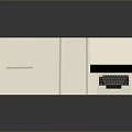 Laboratory Analytical Instrument White Cabinet With Display Screen Keyboard And Blue Trim