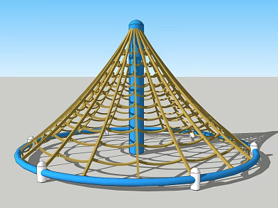 Modern Fitness Equipment Square Fitness Equipment Children's Entertainment 3d model