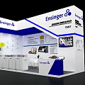 Ensinger Exhibition Booth White And Blue Design With Product Displays At T2A17