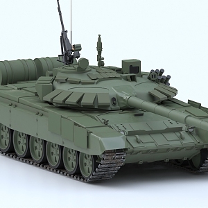 Tank Main Battle Tank Medium Tank Armored Vehicle T72 3d model