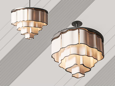 Modern chandelier 3d model