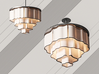 Modern chandelier 3d model