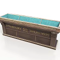 Wooden Display Cabinet For Jewelry Chess Storage With Green Lining And Glass Panels