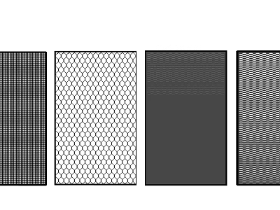 Various Styles of Room Partition With Different Patterns and Textures for Interior Decor 3d model