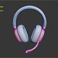 Modern White Over Ear Headphones With Built in Microphone And Plush Ear Cushions