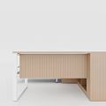 Modern Minimalist Office Desk Interior With Combination Furniture And Bed