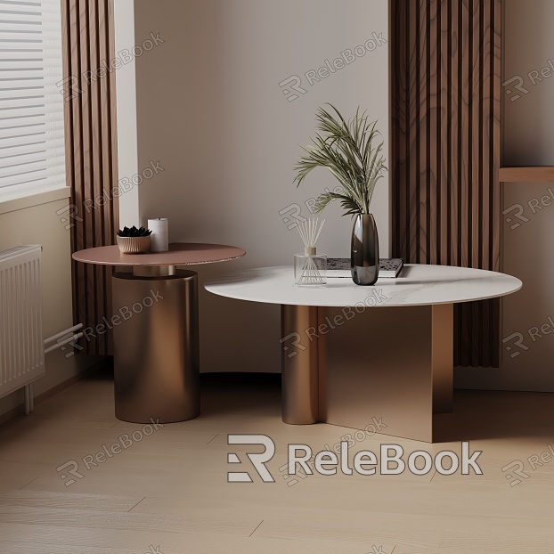 Modern coffee table model