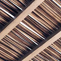 Modern Interior Ceiling Design With Wooden Slats Grid Structure And Details
