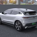 White Renault Electric SUV With Sleek Design And Modern Front Grille