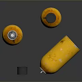 Gas tank jar bottle jar container realistic 3d model