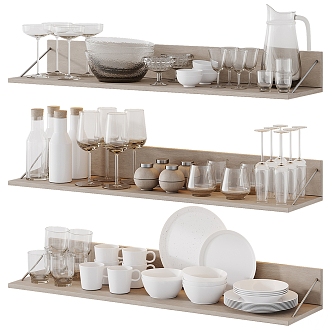 Kitchenware Ornaments Tableware 3d model