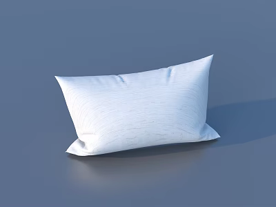 White Textured Decorative Pillow for Modern Home Sofa Decoration 3d model