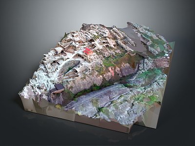 Geography, topography, mountain shape, ridge, ridge, valley, mountain range, canyon, geomorphology, mountain peak, mountain body 3d model