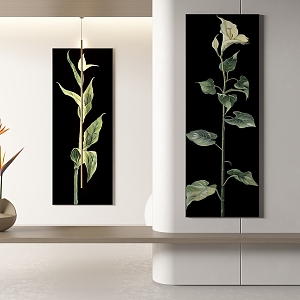 New Chinese abstract decorative painting 3d model