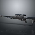 Modern Tactical Sniper Rifle With High Precision Scope And Military Design Features