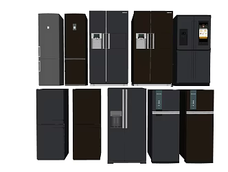 Modern refrigerator 3d model