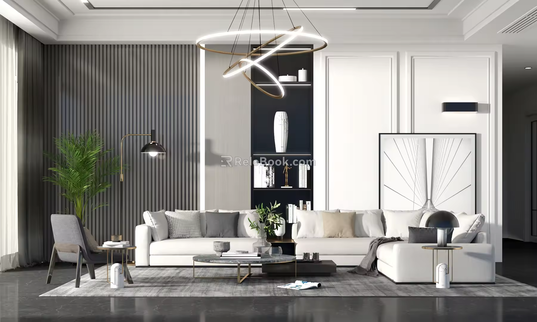 Modern Sofa Coffee Table Combination Sofa Coffee Table 3d model