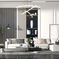 Modern Sofa Coffee Table Combination Sofa Coffee Table 3d model