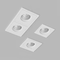 Modern Recessed Downlights And Spotlights With Square Round Shapes For Indoor Lighting