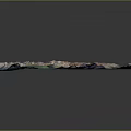 Colorful 3D Landscape Model With Mountains Rivers Green Areas And Detailed Landforms