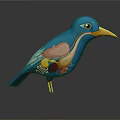 Blue Bird Anatomical Model Showing Detailed Internal Organs Structure For Scientific Education