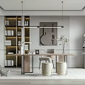 Modern study 3d model