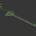 Fantasy Style Metal Sword With Decorative Hilt And Ornate Long Blade