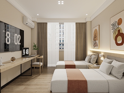 Hotel Rooms 3d model