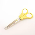 Sharp Household Scissors With Yellow Handle And Metal Blades For Daily Use