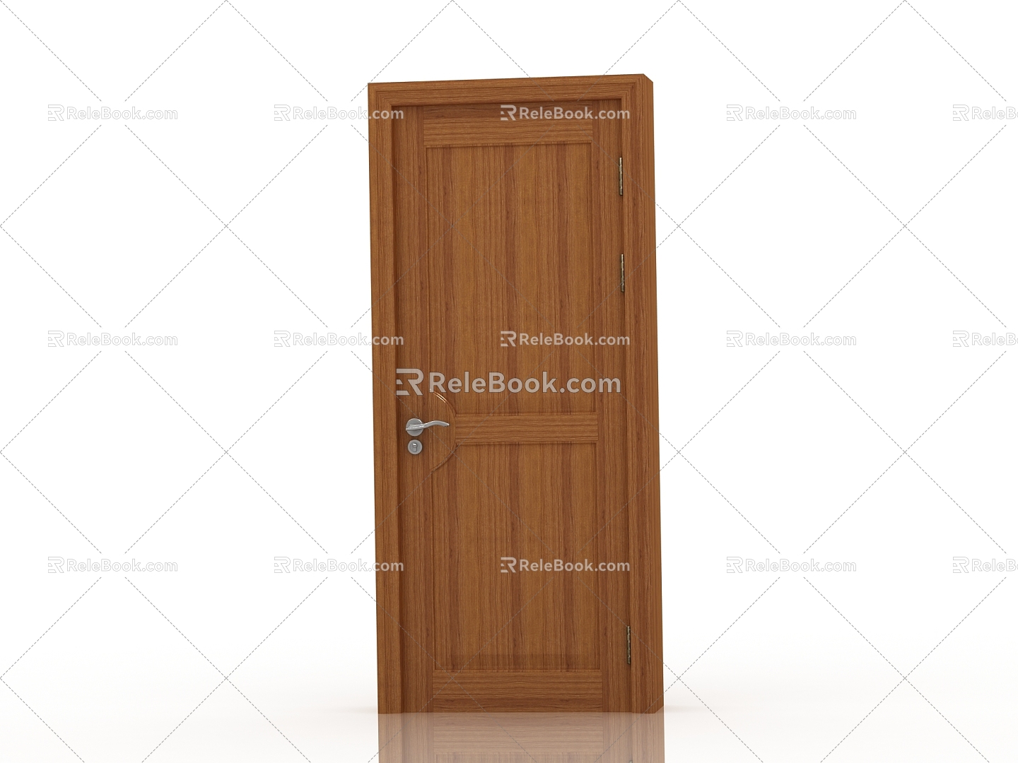 Jianou solid wood door interior door door 3d model