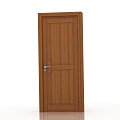 Jianou solid wood door interior door door 3d model