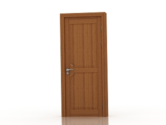 Jianou solid wood door interior door 3d model