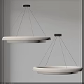 Modern Minimalist Pendant Lights White Circular Shades Hanging From Ceiling For Contemporary Interior Design