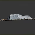Natural Stone Art Piece With Colorful Wood And Stone Decorative Fragments Surrounding