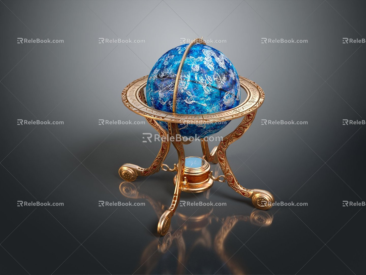 Globe Antique Globe Old Globe Vintage Globe 3d model