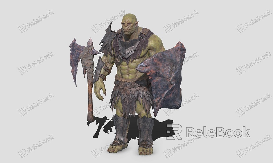 Orc Tribe Fighter Warrior Soldier model