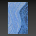 Modern 3D Wall Decor With Wavy Beige And Black Textured Design