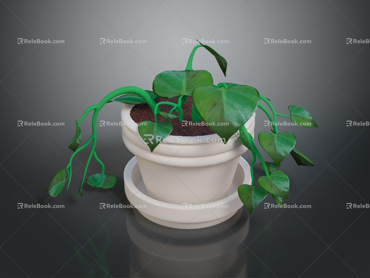 Potted Indoor Plant Green Plant Indoor Bonsai Bonsai Flower Wild Flower Flower Plant Realistic 3d model