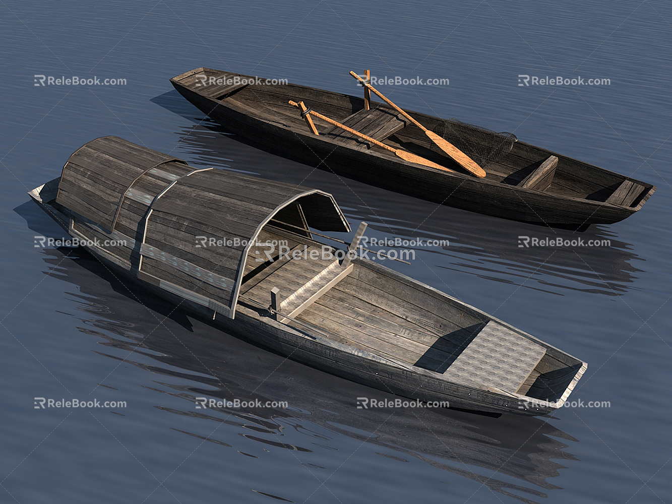 Chinese boat 3d model