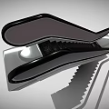 Sleek Modern Escalator Design With Black Steps Transparent Handrails And Reflective Surface