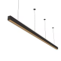 Sleek Long Chandelier with Hanging Wires and Linear Minimalist Design for Modern Home