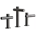 Modern Rose Gold Shower Faucet Set With Handheld And Rainfall Components