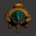 Cute Cartoon Mouse Character With Green Hat Yellow Shirt And Red Shoes