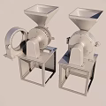 Industrial Heavy Duty Stainless Steel Grinder Equipment With Hopper And Stable Base