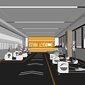Modern Fitness Gym Interior With Various Workout Machines And Spacious Training Area